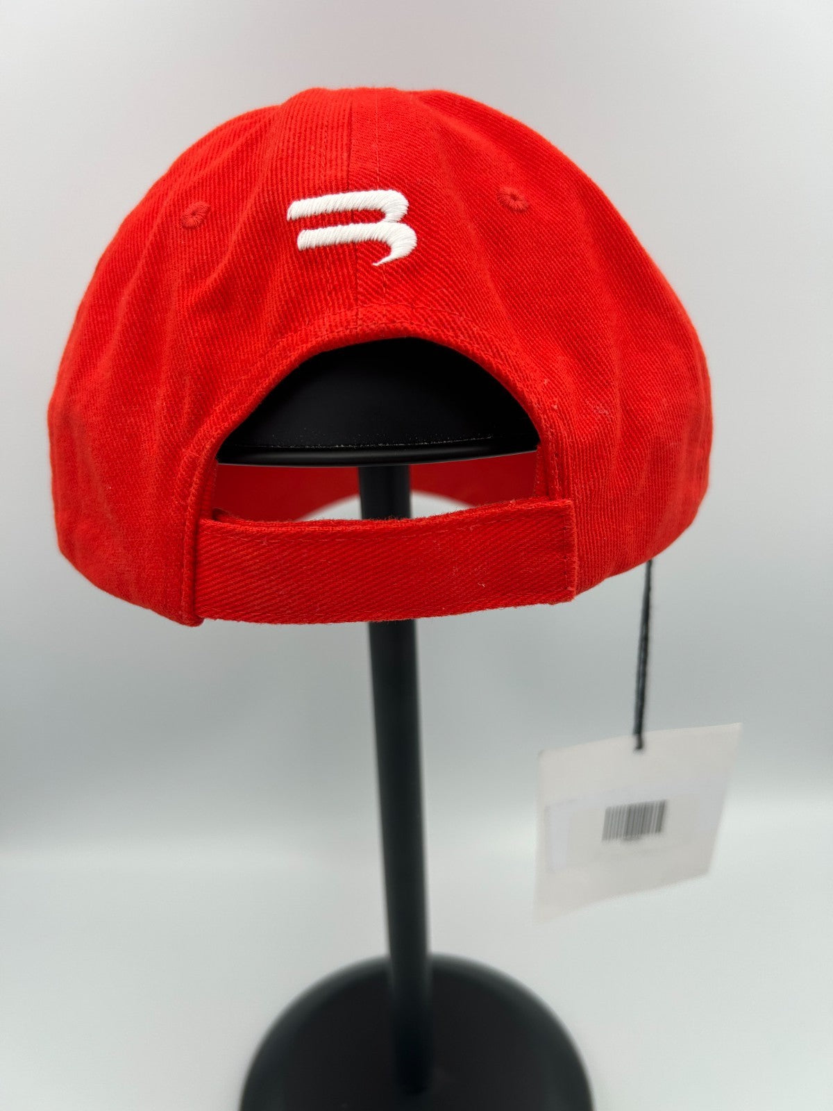 NWT Balenciaga Soccer Club Cap Men's One-Size Red Embroidered-Logo Adjustable
