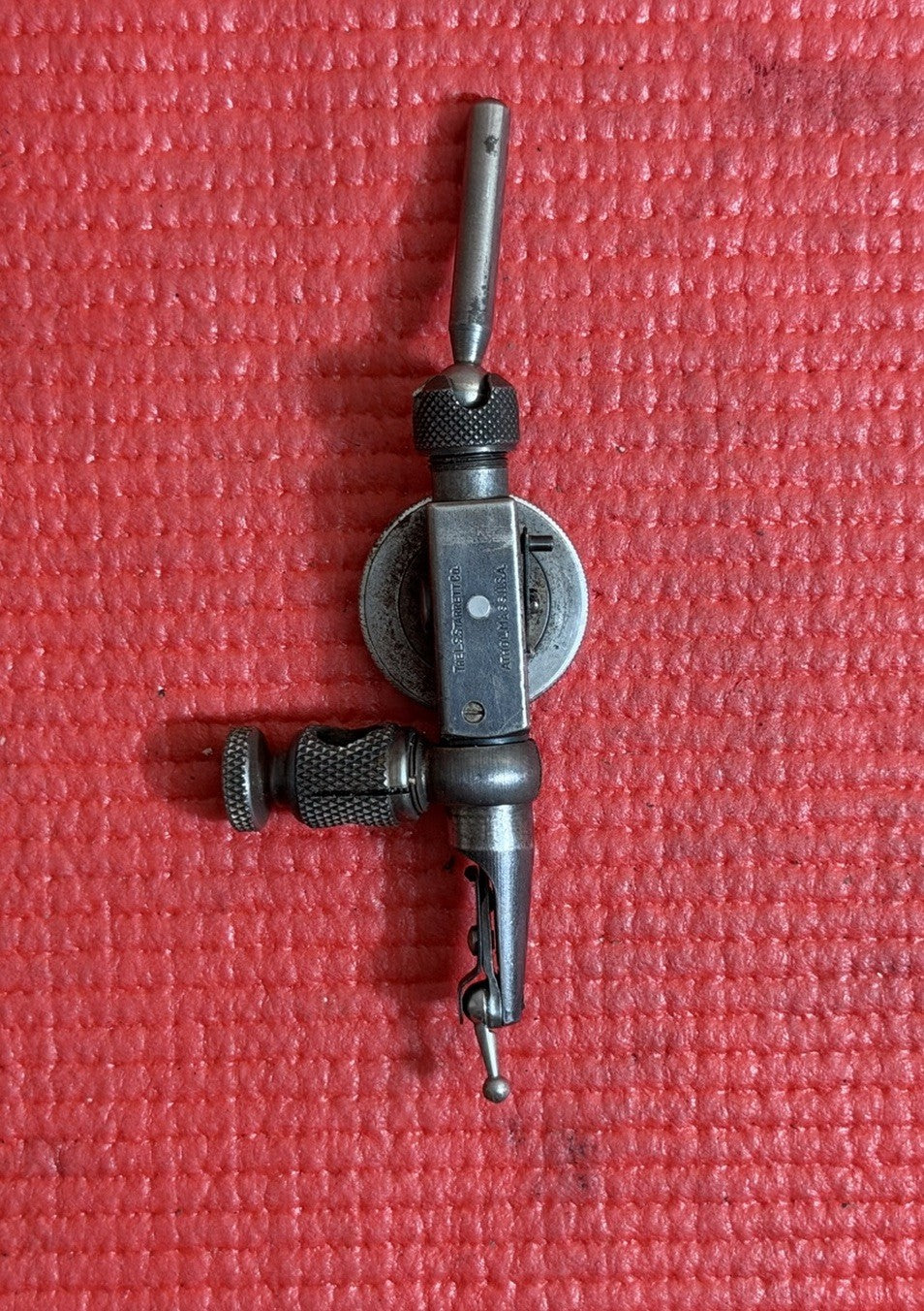 VINTAGE STARRETT LAST WORD 711  .001 TEST INDICATOR WITH CASE MACHINIST TOOL USA