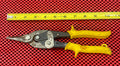 Vintage Bluebird 103 Tin Snips 10” Long Yellow Grip Made In USA N2