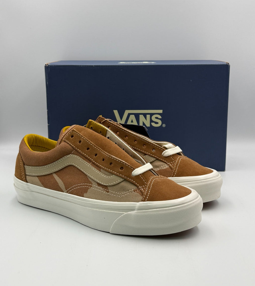 Vans Lx Old Skool 36 Sneakers Men's 7 Desert Chipmunk Camo Suede VN000D9RF06