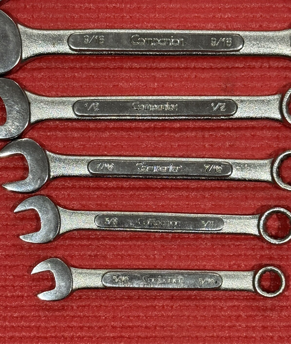Vintage Companion 12 pc SET Combination Wrenches MATRIC & SAE NICE