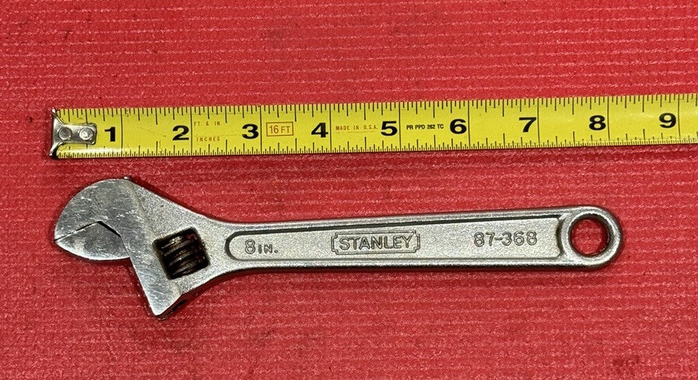 Stanley Tools 87-368  8" Adjustable Wrench Crescent Wrench Chrome Vanadium 200mm