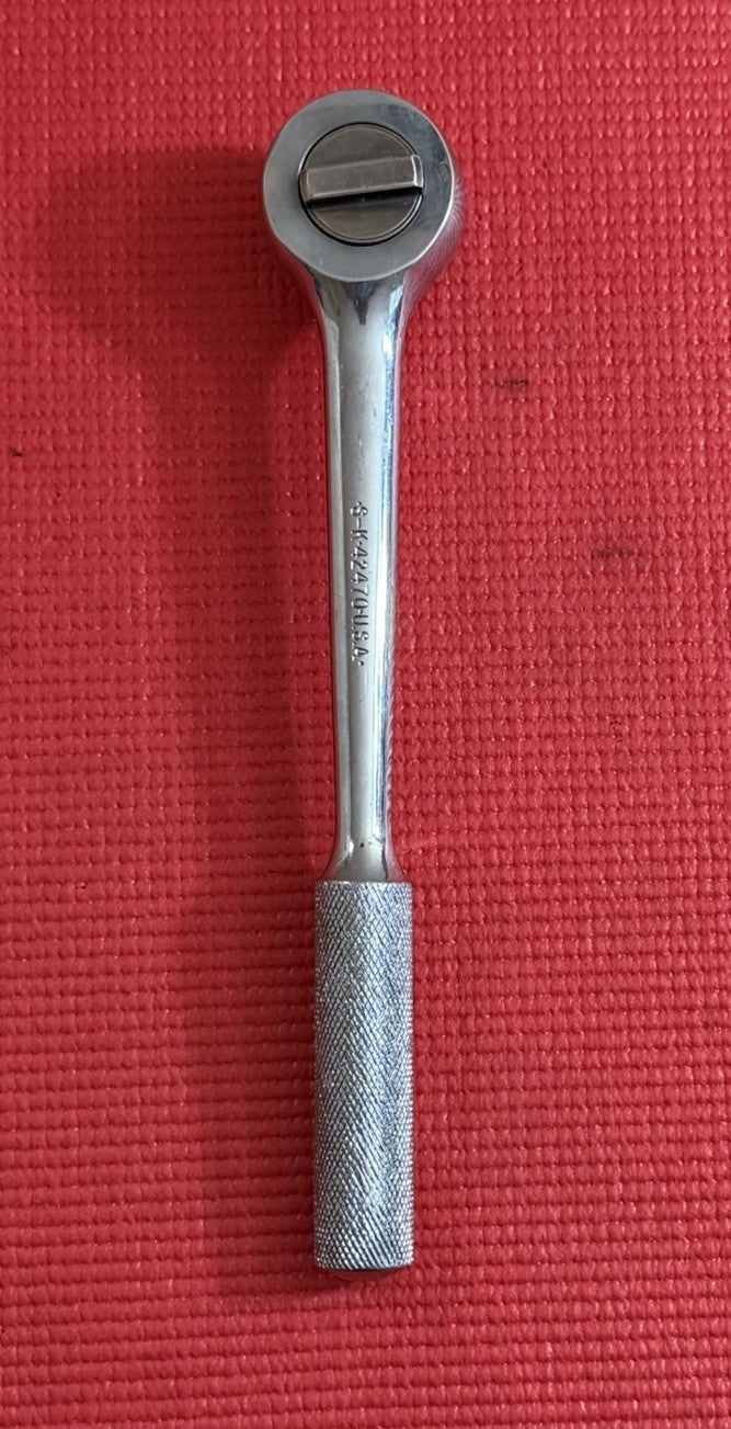 Vintage S-K Tools 42470 1/2" Drive Chrome Ratchet  Made in USA
