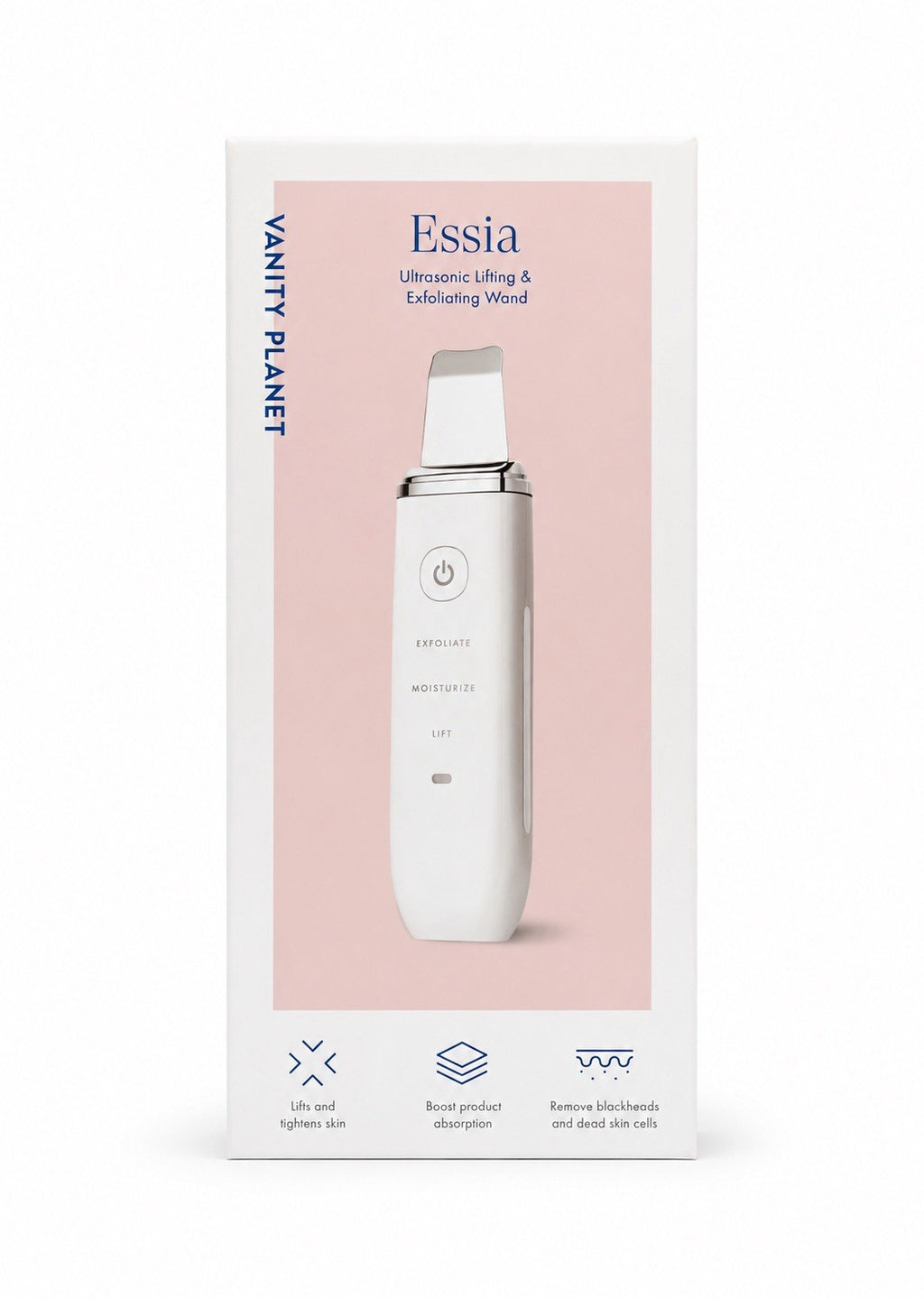 Vanity Planet Essia Ultrasonic Lifting & Exfoliating Wand White | NEW IN BOX!!