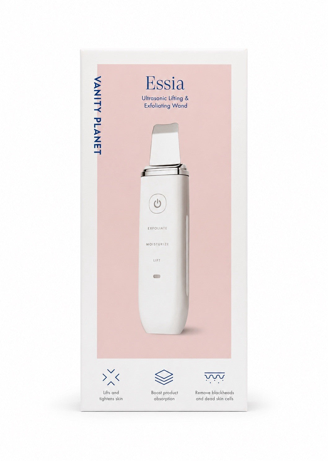 Vanity Planet Essia Ultrasonic Lifting & Exfoliating Wand White | NEW IN BOX!!