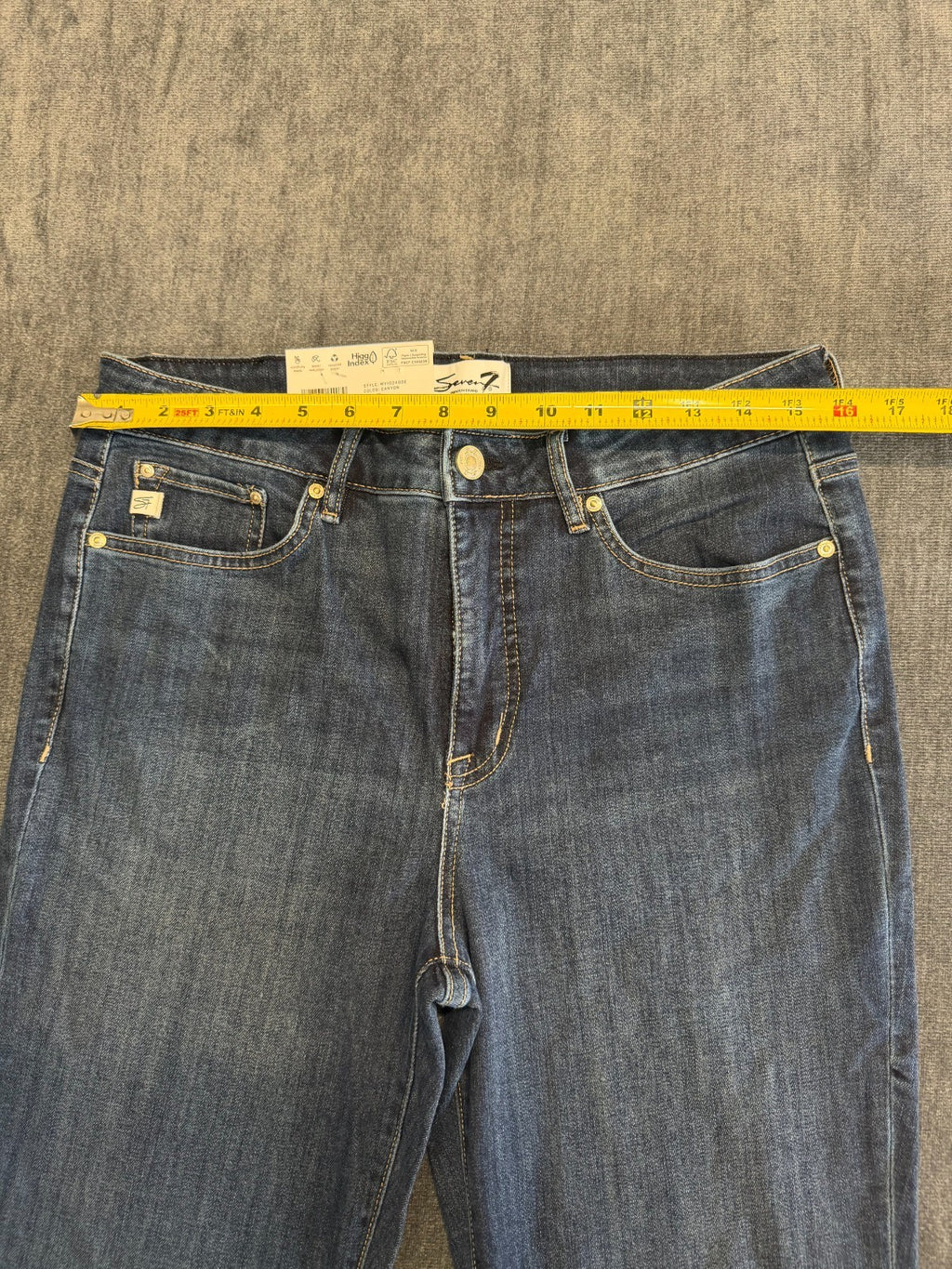 NWT Seven7 Flared Bootcut Jeans Women's 10 Blue Denim High-Rise Casual Hipster