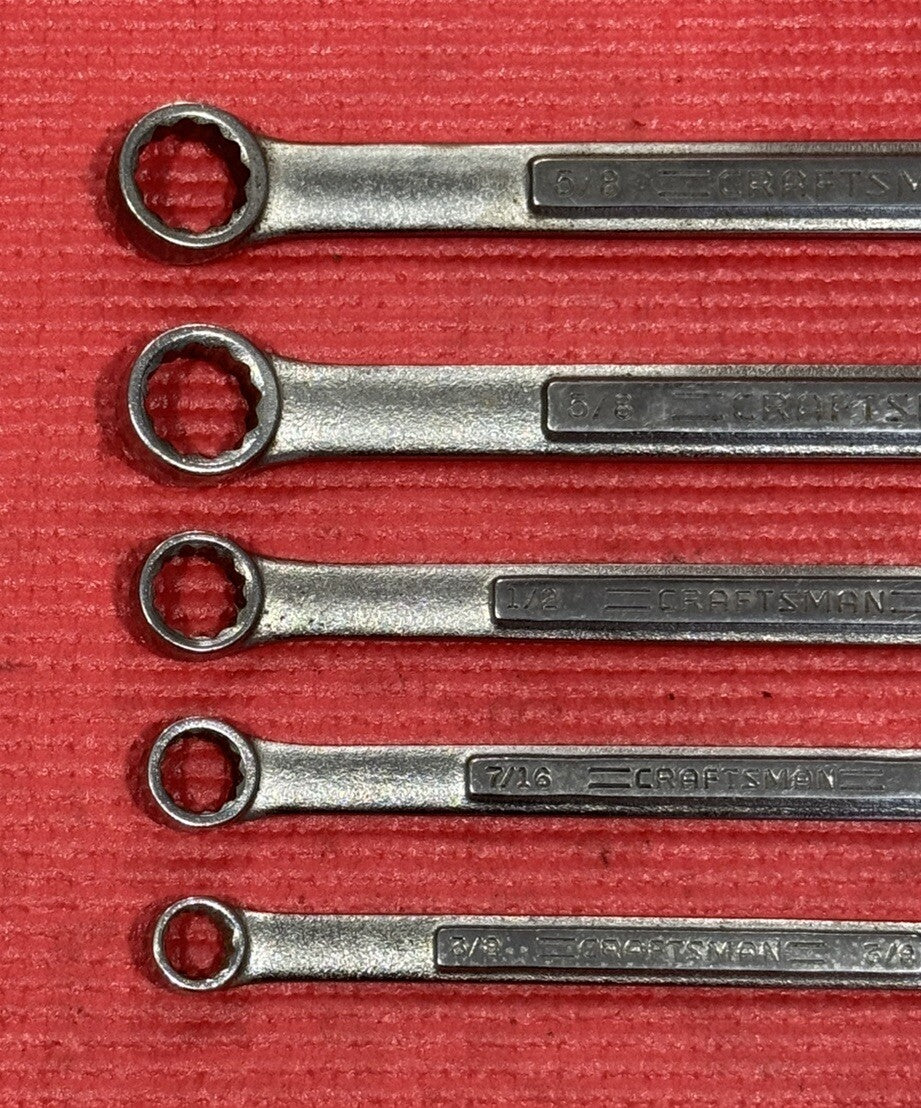 Craftsman 5pc Set SAE Combination Speed Wrench Set VA Series Made In USA