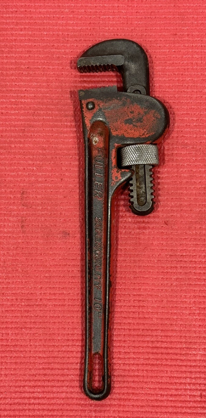 Vintage Fuller 10" Super Quality Red Pipe Wrench - Plumbing Wrench Tool - Japan