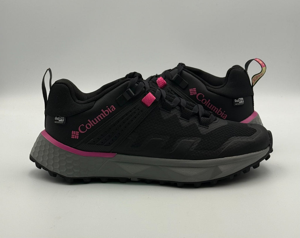 New Columbia Facet 75 Outdry Athletic Sneakers Women's 8 Black Lace Up Low Top