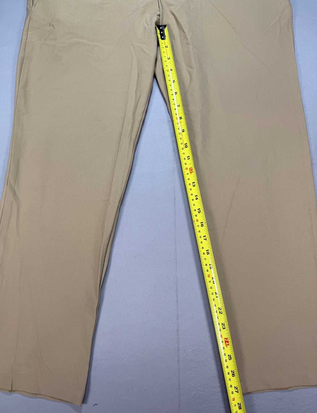 Birdie Bound Regular Fit Golf Pants Men's 38x30 Beige Performance Straight Leg
