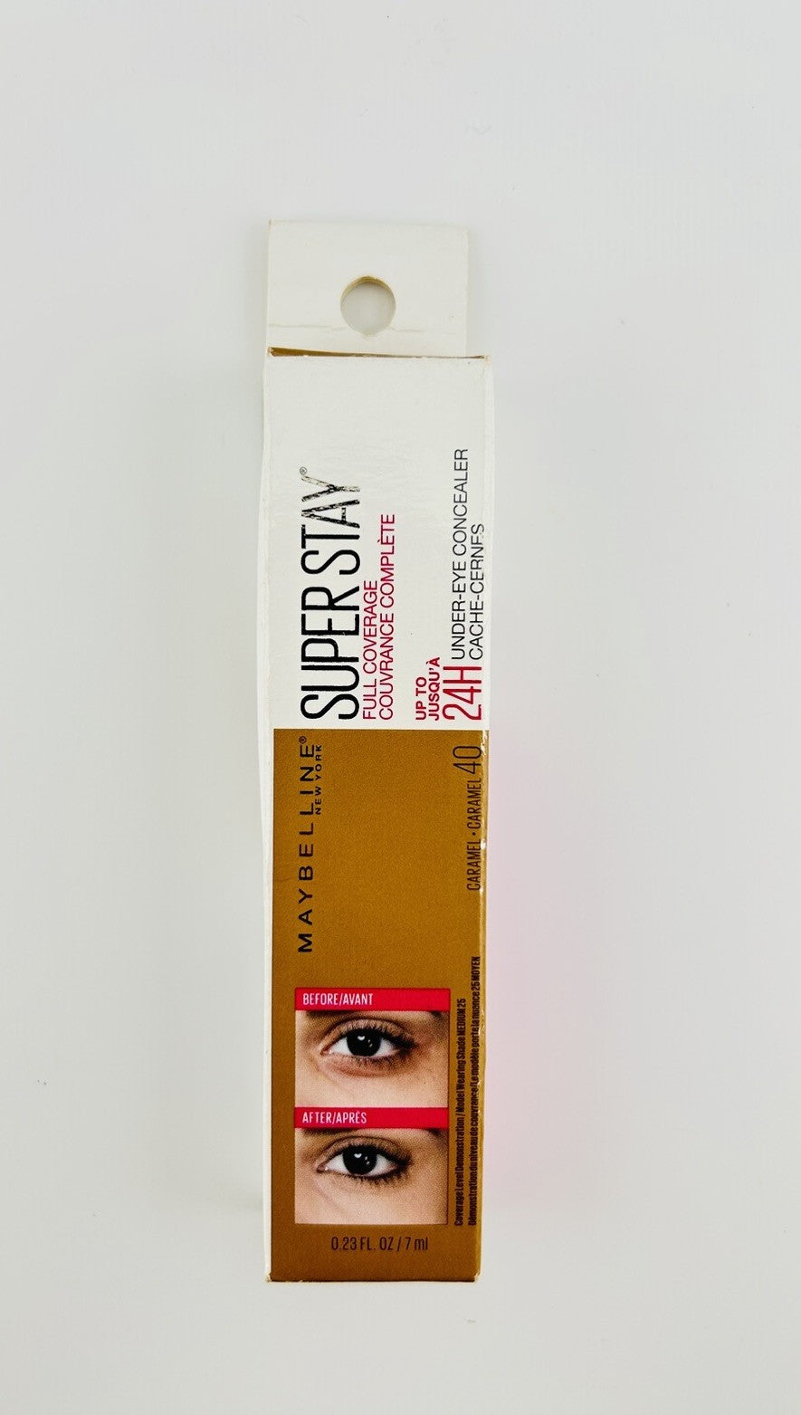 MAYBELLINE SUPER STAY FULL COVERAGE UNDEREYE CONCEALER 24HR WEAR 40 - Caramel