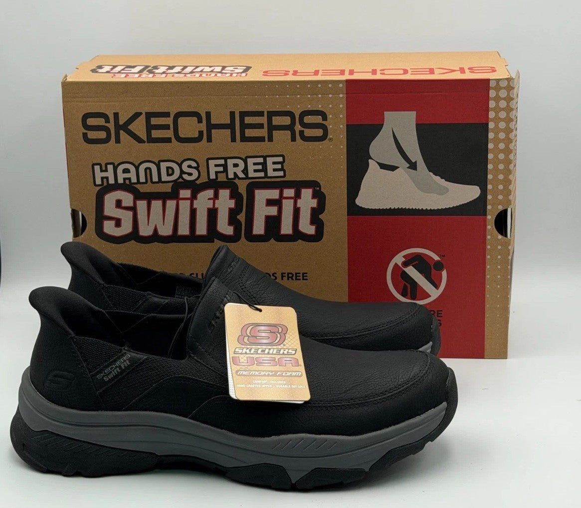 Skechers Men’s Hands Free Slip-ins Izaiah Black Slip-On Sneakers Men’s Size 12