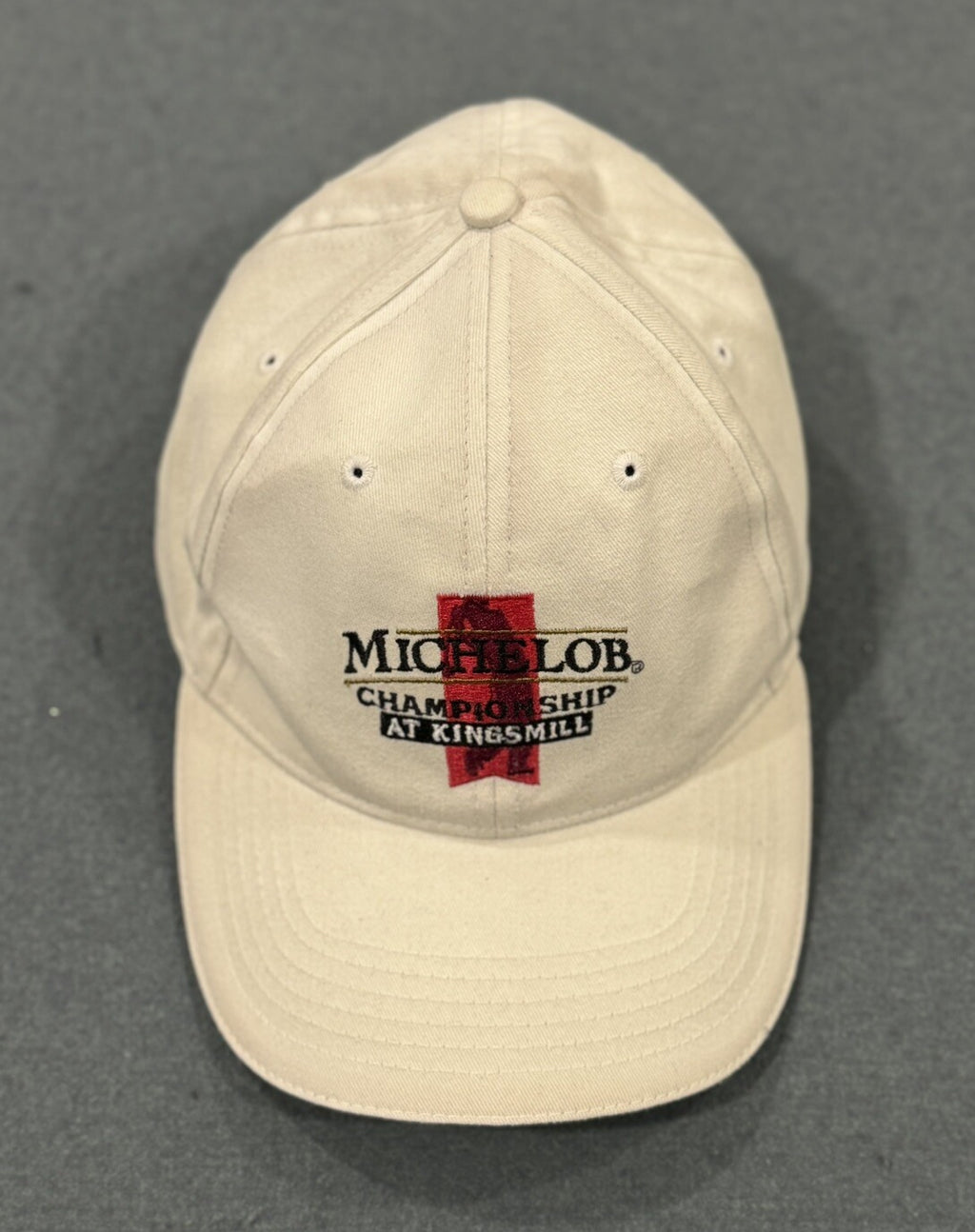 Michelob Championship At Kingsmill Golf Hat White Adjustable Strap Rare C1