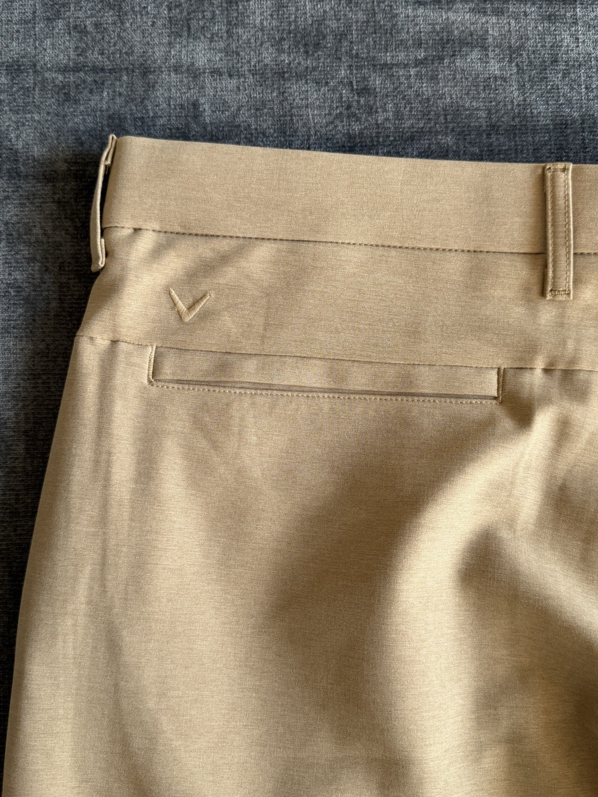 Callaway Opti-Dri Stretch Golf Pants Chinchilla Beige Mens 38x32 Performance NWT