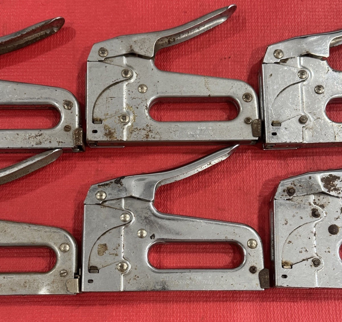 Arrow T-50, T-25 Lot of 6 Heavy Duty Steel Staple Guns- Tested working Condition