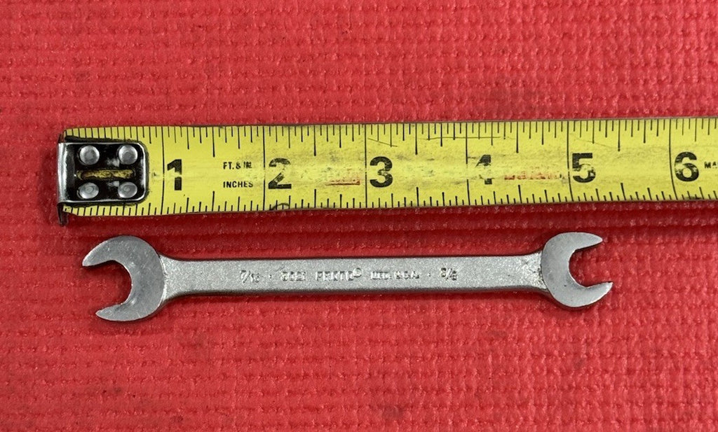 Vintage PROTO TOOLS 3021, 7/16" X 3/8" Open-End Wrench Made In USA