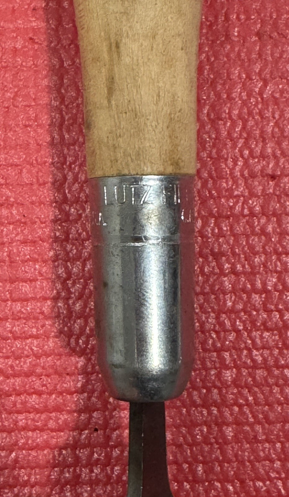 Vintage RARE Nicholson 13.5" Mill Smooth File Made in USA w/ Lutz #2 Wood Handle