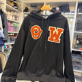 Off-White Black and Orange Men's hoodie Size XL