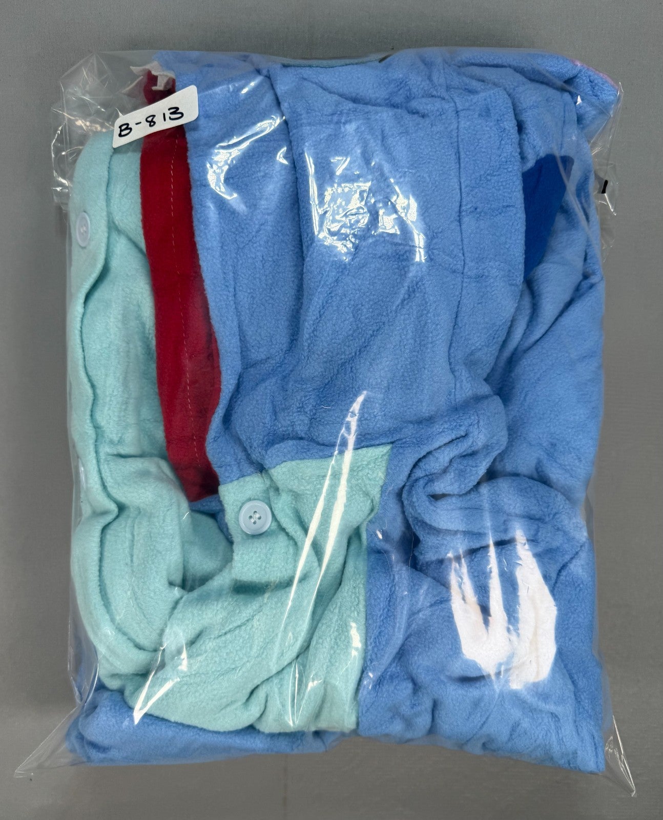 Disney Lilo & Stitch One Piece Costume Fleece Hooded Pajamas Adult Large Blue