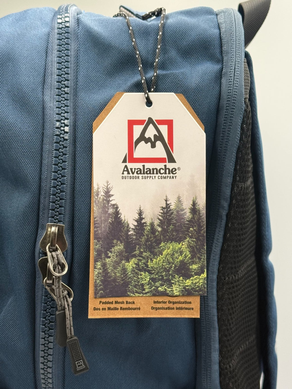 NWT Avalanche Outdoor Reflective Backpack Navy Orange School Travel Hiking Bag