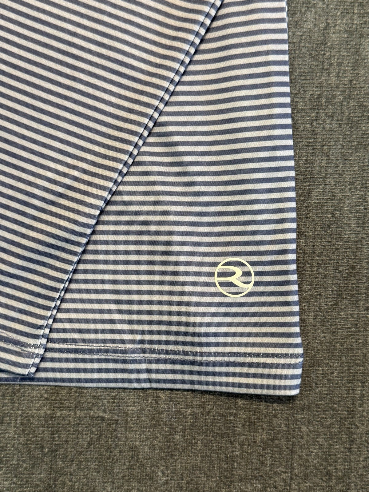 NWT Reel Life 1/2 Zip Long Sleeve UV Shirt Women’s Large Blue Striped Pullover