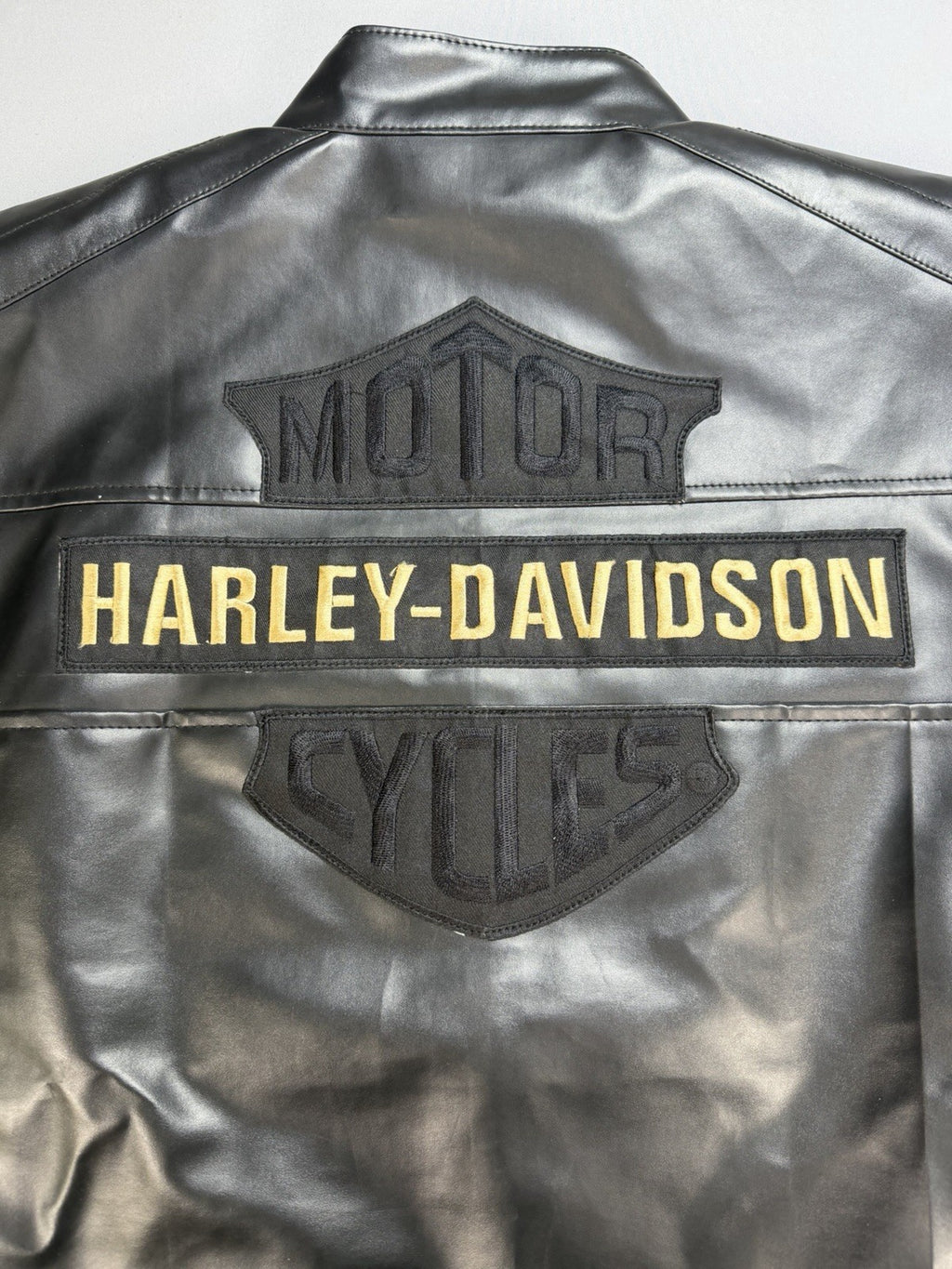 Real Leather Harley Davidson Vest Men’s 2XL Passing Link Motorcycle Biker Jacket