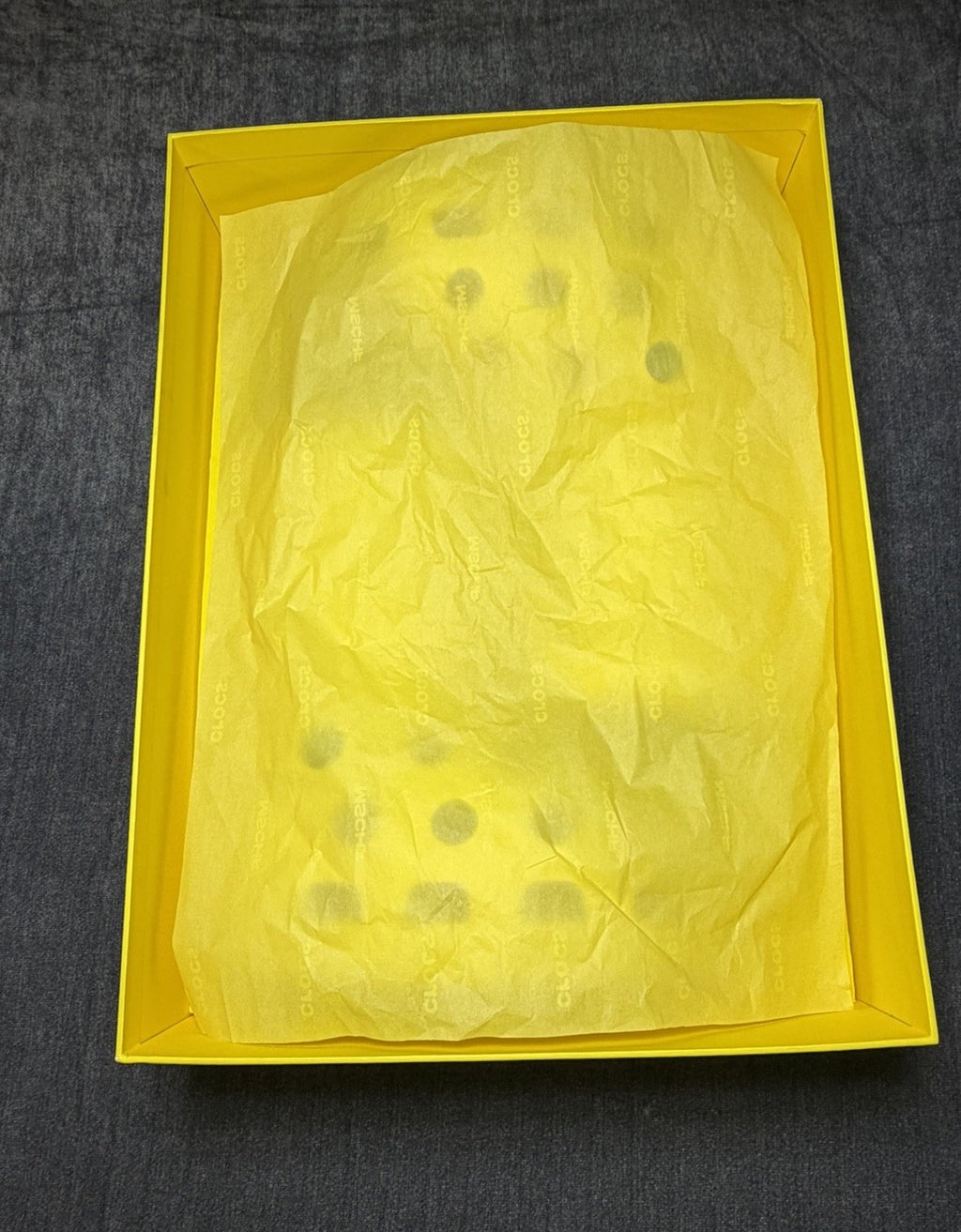 MSCHF X CROCS BIG YELLOW BOOTS CROCS SIZE 8 NEW WITH BOX