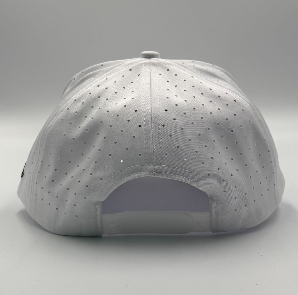 NWT Waggle Penguin Golf Hat White Adjustable Performance Snapback Baseball Cap