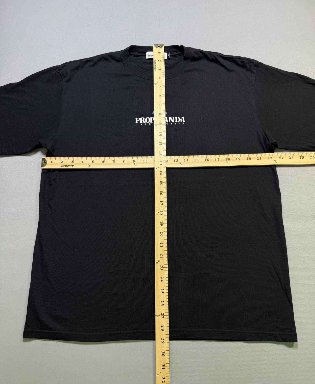 NWT Undercover Propaganda Graphic T-Shirt Men's 4 Black Short Sleeve Pullover