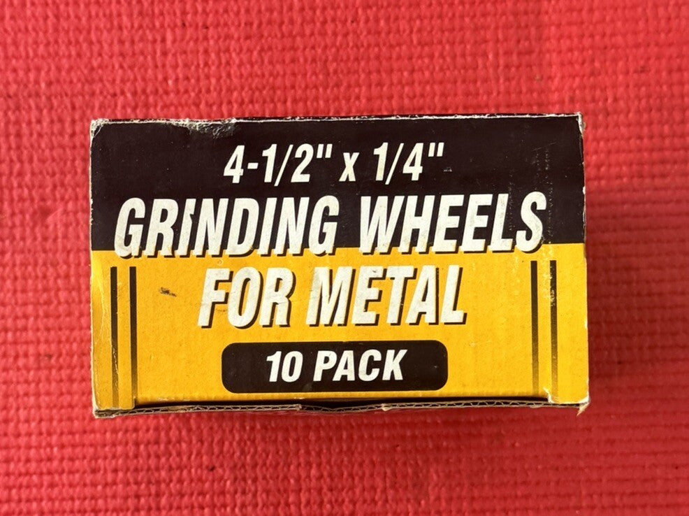 10 PACK Grinding Wheels For Metal 4-1/2" x 1/4" x 7/8”Disc Angle Grinder Grit 24