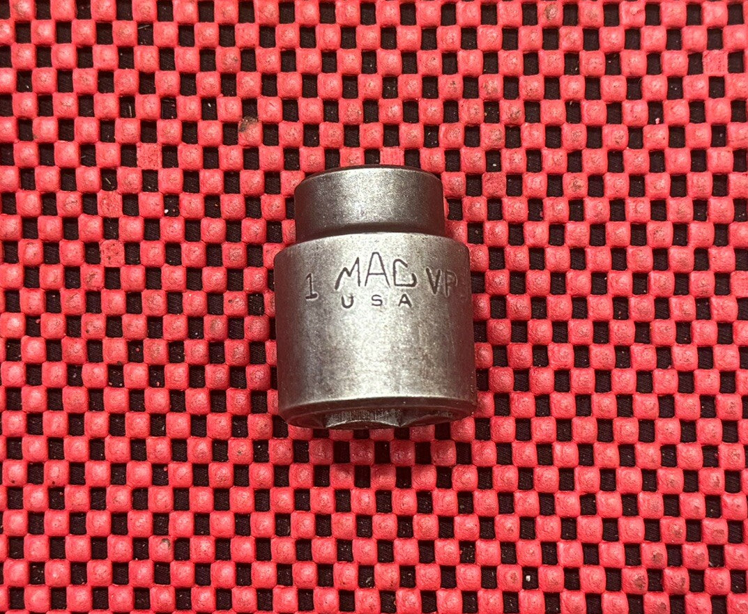 MAC Tools VP326 1/2” Drive, 1 Inch 6 PT Shallow Impact Socket Made In USA N8