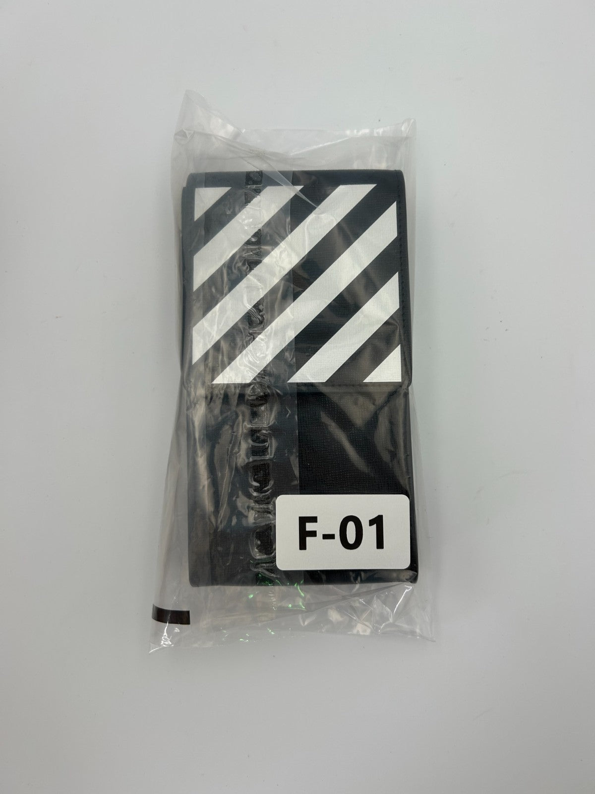 Off-White Binder Diagonal Stripe Print Phone Holder Men Black/White Lightweight