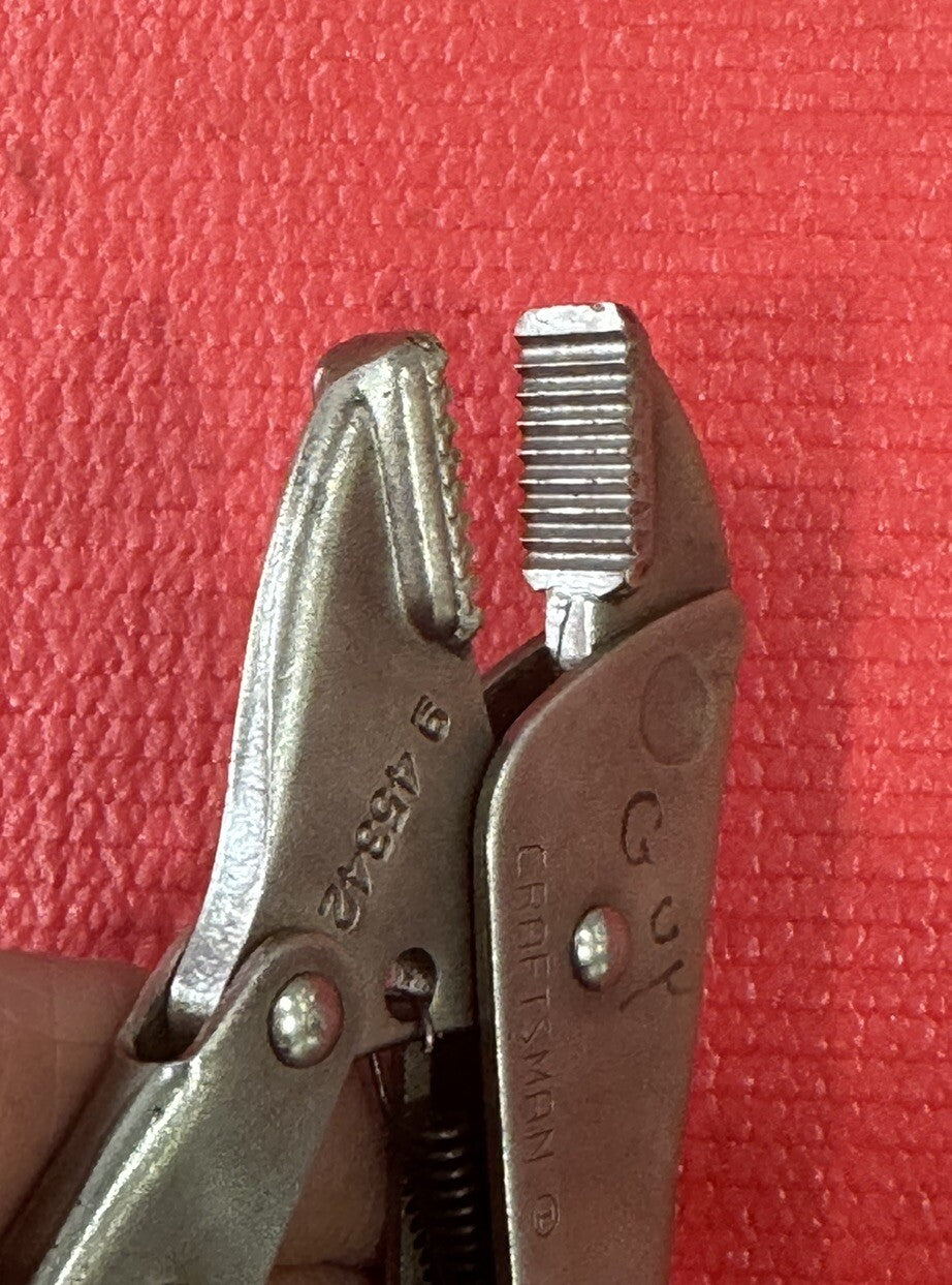 Vintage Craftsman 9 45342, Vise-Grip 7" Straight Jaw Locking Pliers Made in USA