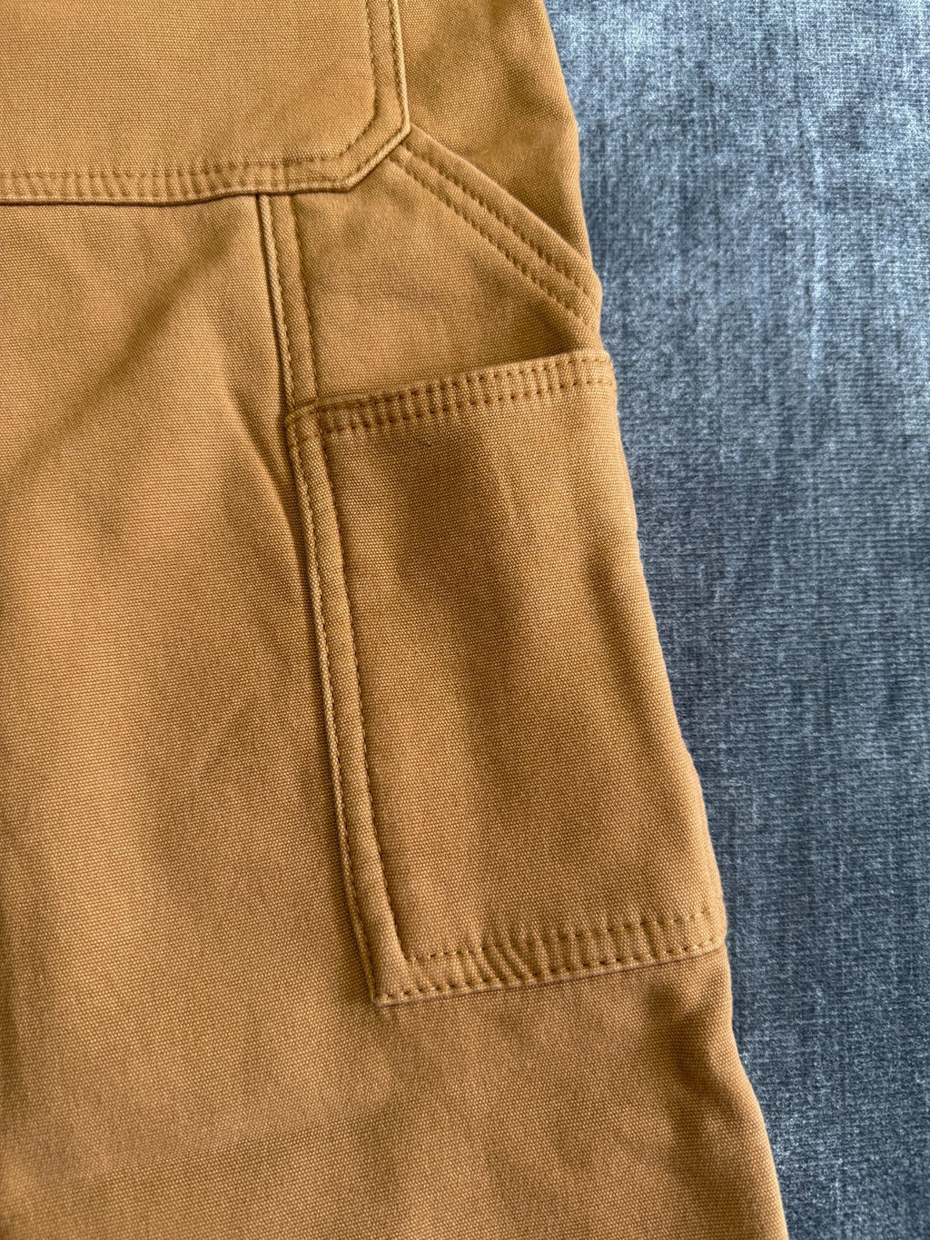 Coleman Work Pants Men's 34/32 Brown Fleece Lined Straight Leg Pockets Pull-On