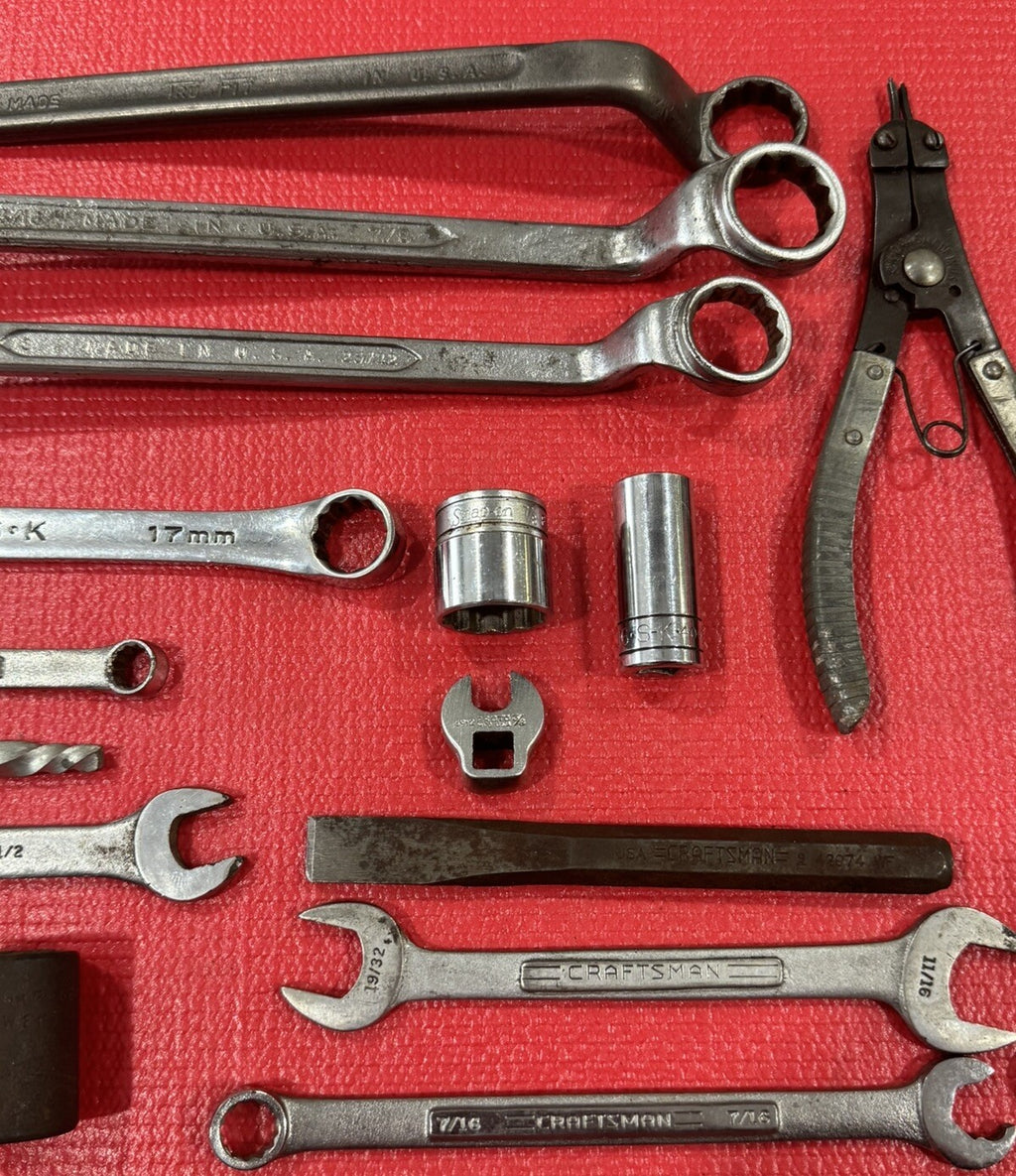 Vintage Lot of 30 USA Tools- Snap-on,S-K,Craftsman,Proto,K-D,BlackHawk,Husky
