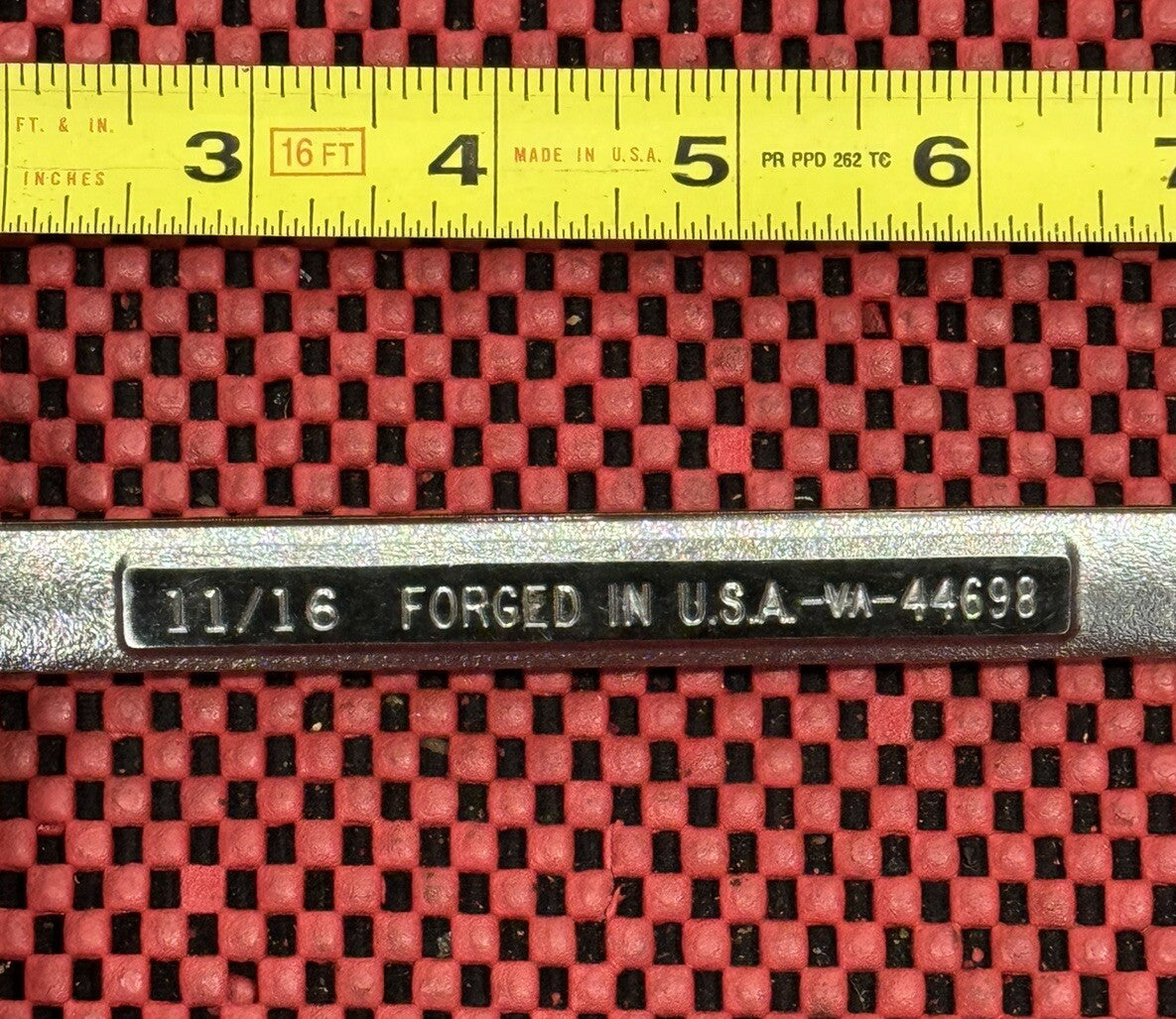 Craftsman NEW VA 44698 11/16” 12 Point Combination Wrench Vintage Made in USA N3