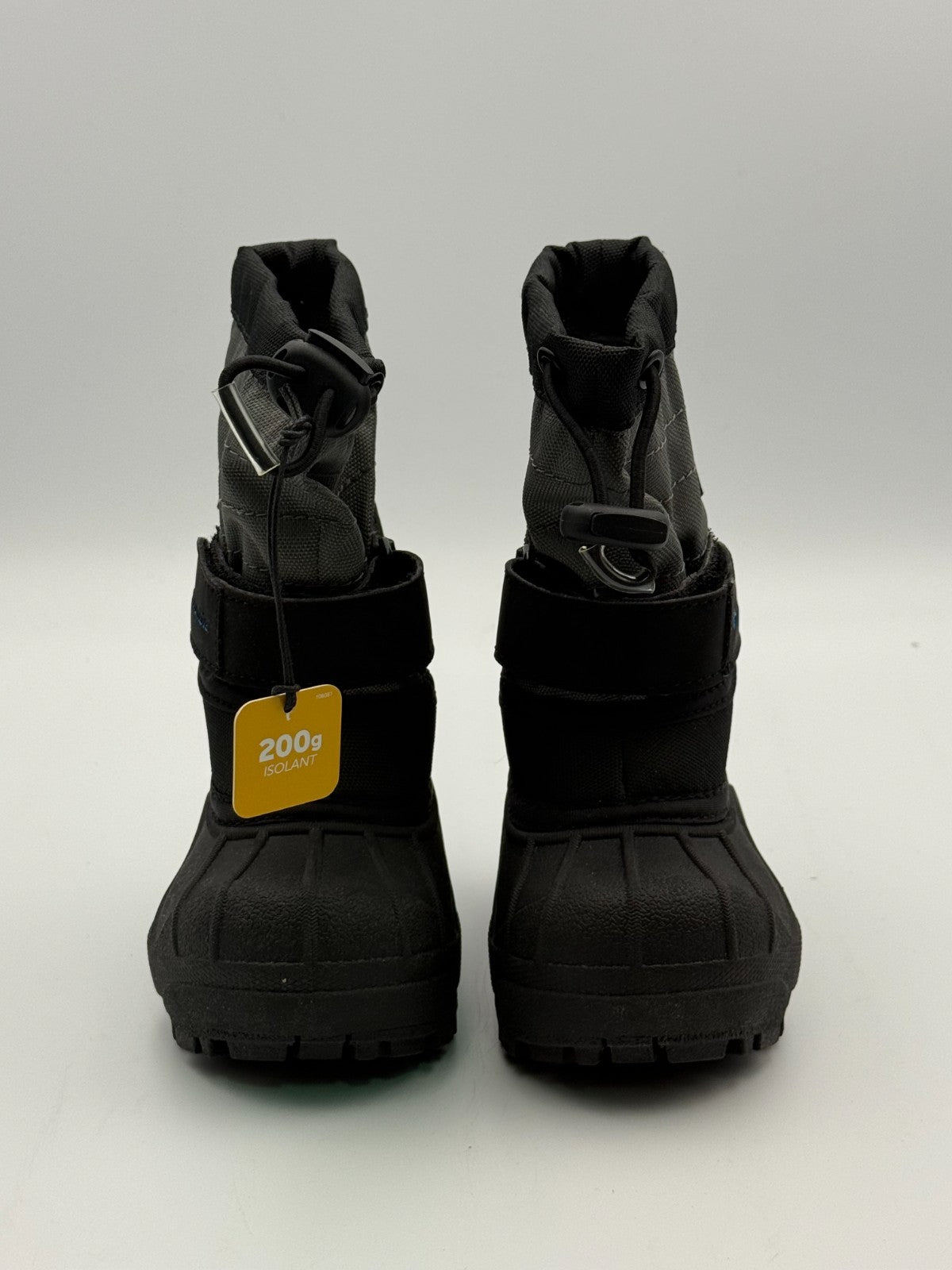 Columbia Powderbug Plus II Waterproof Snow Boots Toddler 4 Black Hook & Loop
