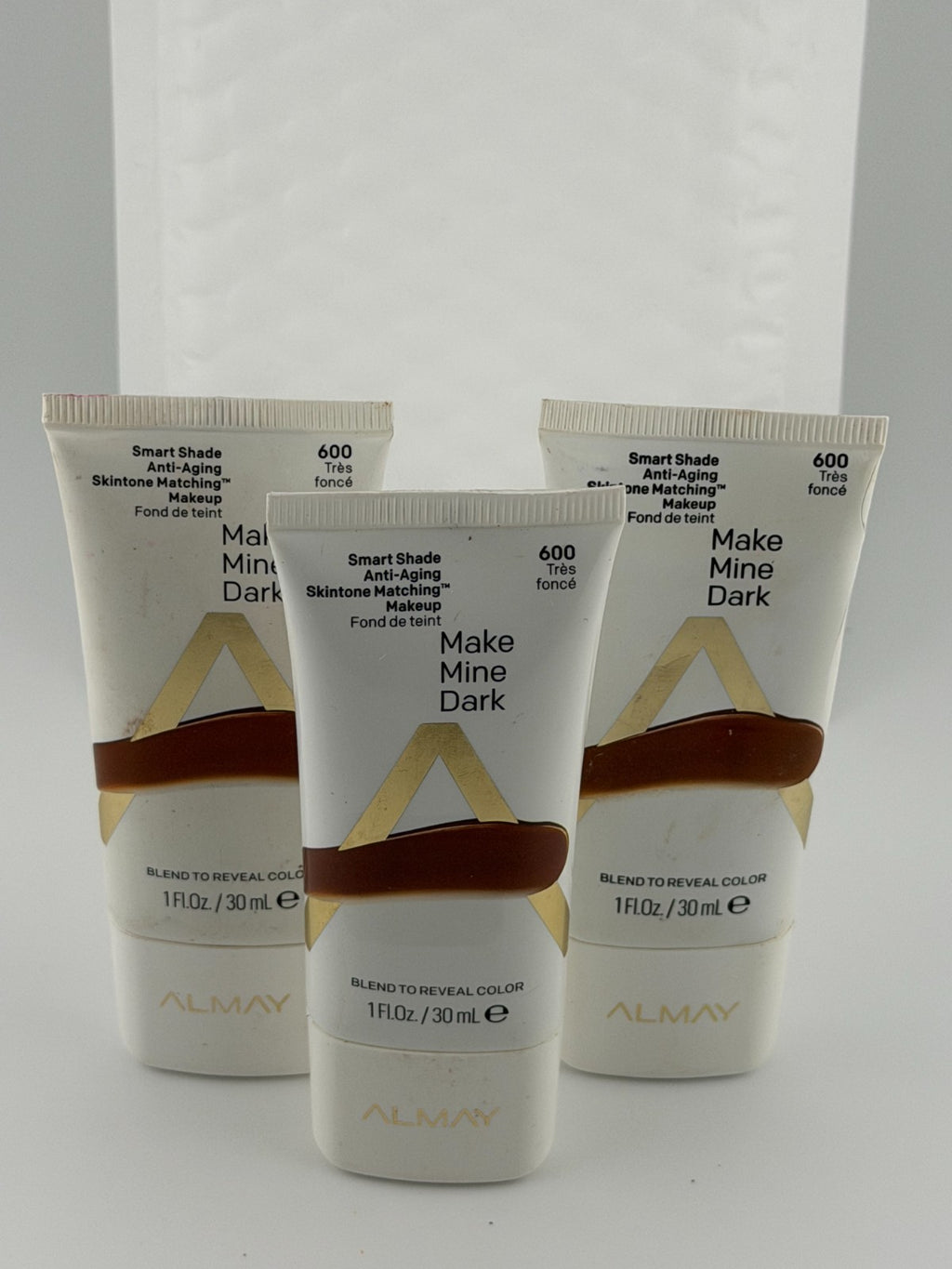 Almay Smart Shade Anti-Aging Skintone Matching Make Mine Dark 600 - Lot of 3