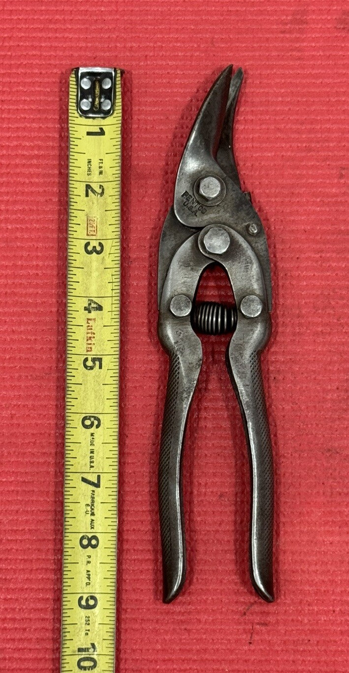 Vintage PENTCO Heavy Duty Right Tin shears Made In USA Very Rare