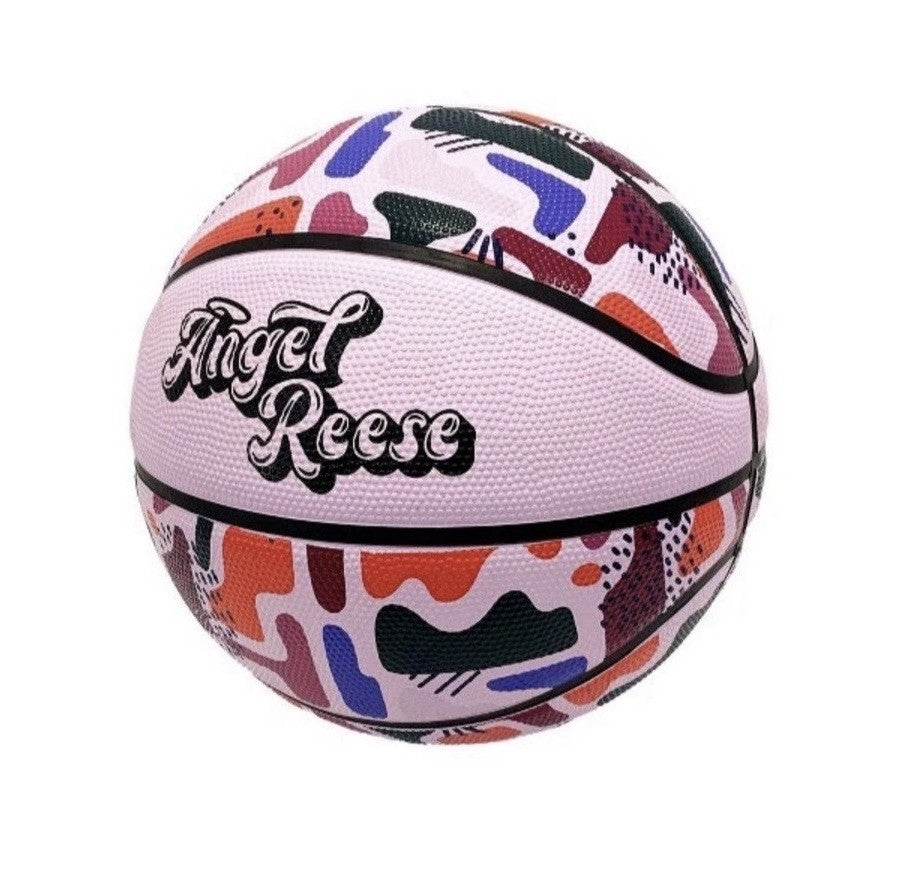 New Angel Reese Unapologetically Angel Outdoor Basketball Pink - Size 6 28.5"
