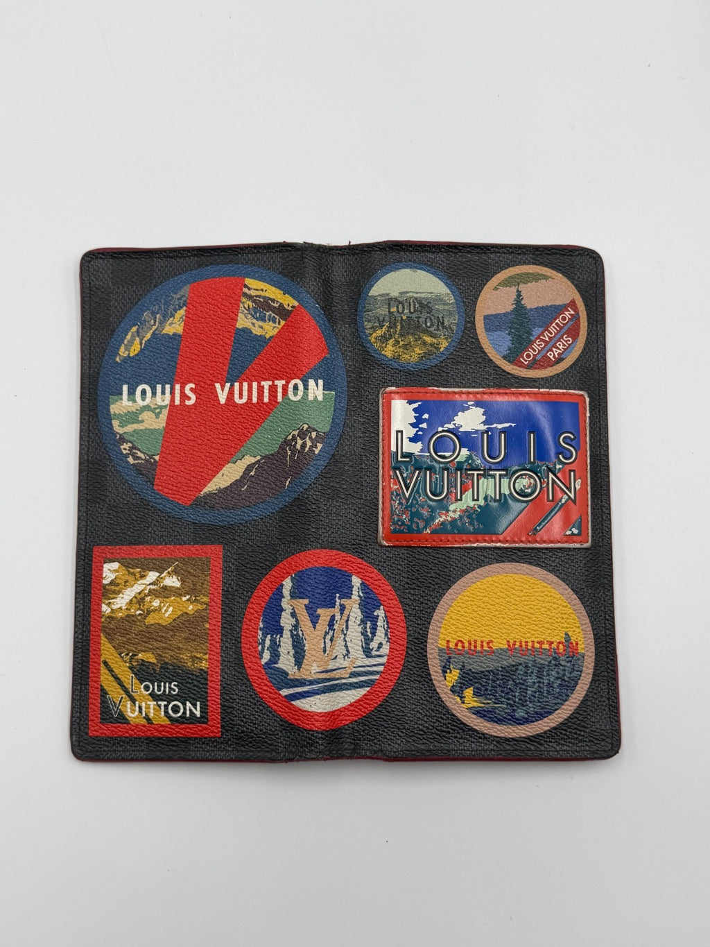 Louis Vuitton Brazza Damier Graphite Alps Sticker Wallet Men's Limited Edition