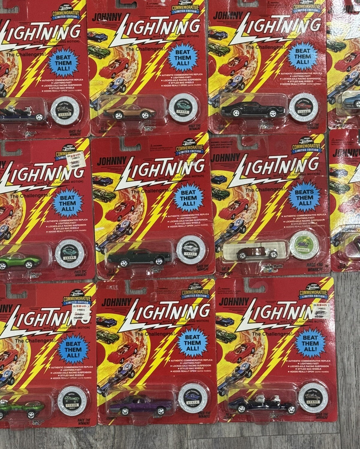 Johnny Lightning Commemorative Series NEW 1994 1995 -SET of 19Pc Limited Edition