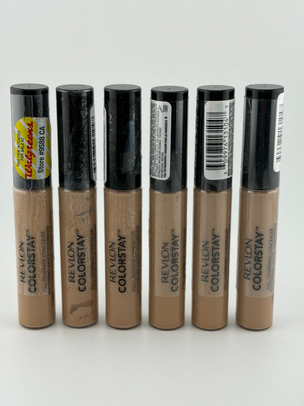 Revlon ColorStay Full Coverage Concealer Makeup 18M 040 Medium Deep - Set of 6