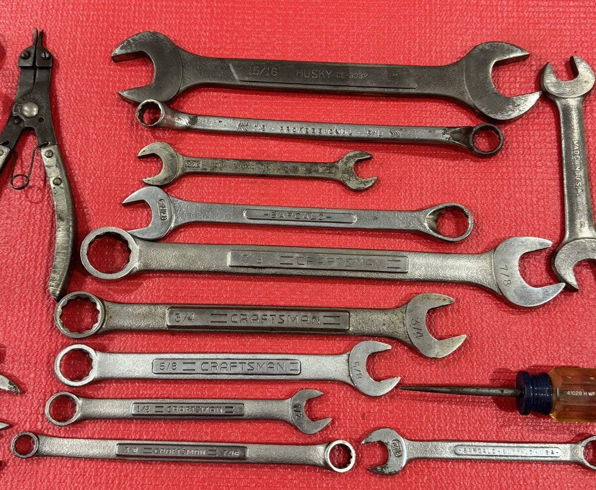 Vintage Lot of 30 USA Tools- Snap-on,S-K,Craftsman,Proto,K-D,BlackHawk,Husky