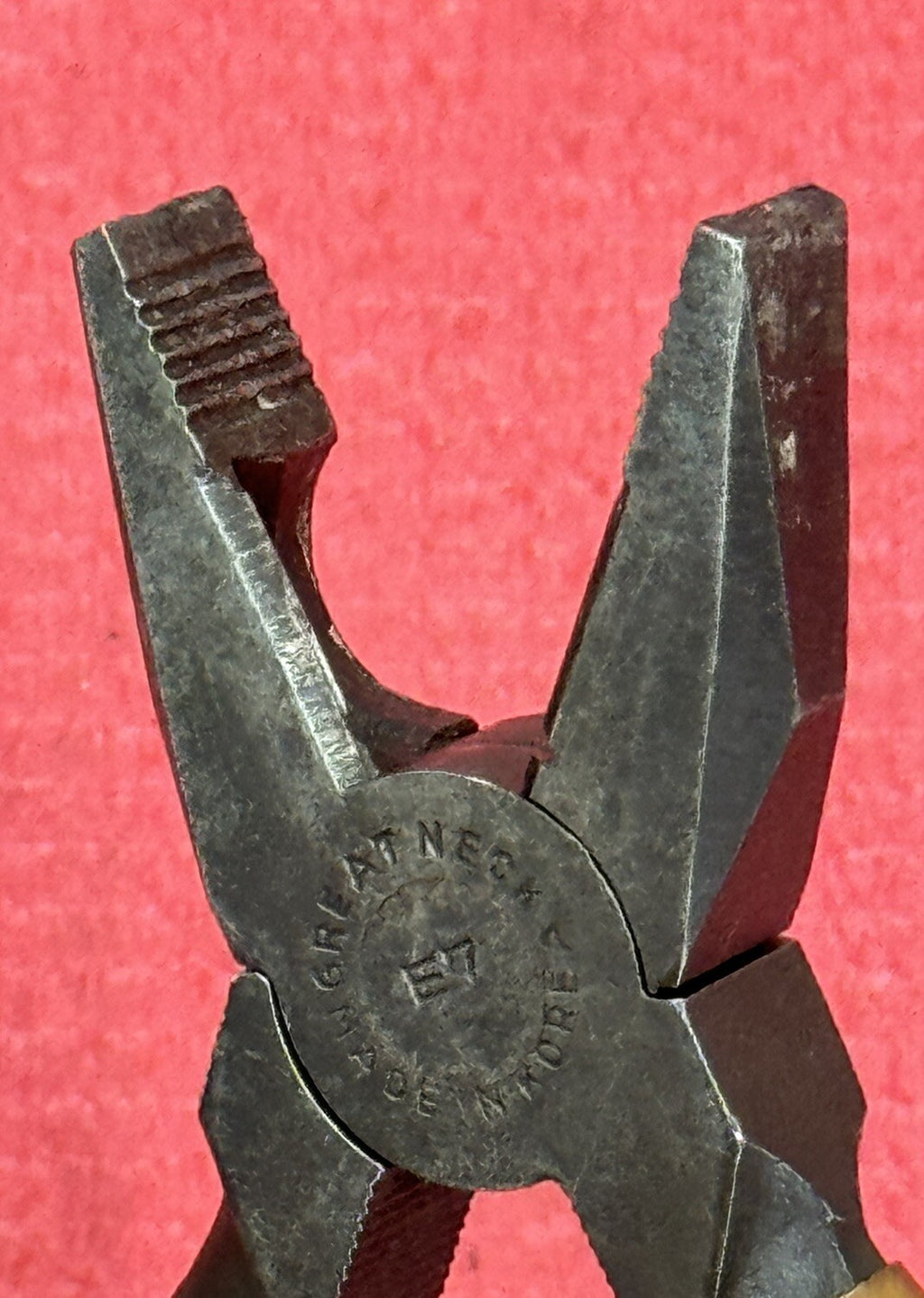 Vintage GreatNeck Tools E7 Drop Forged Lineman Pliers