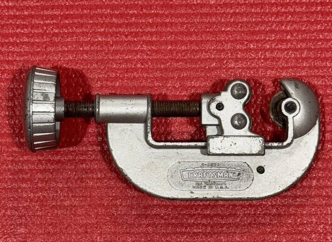 Vintage Craftsman Pipe Tube Tubing Cutter 1/8" - 1" 5533 Made In USA  Rare