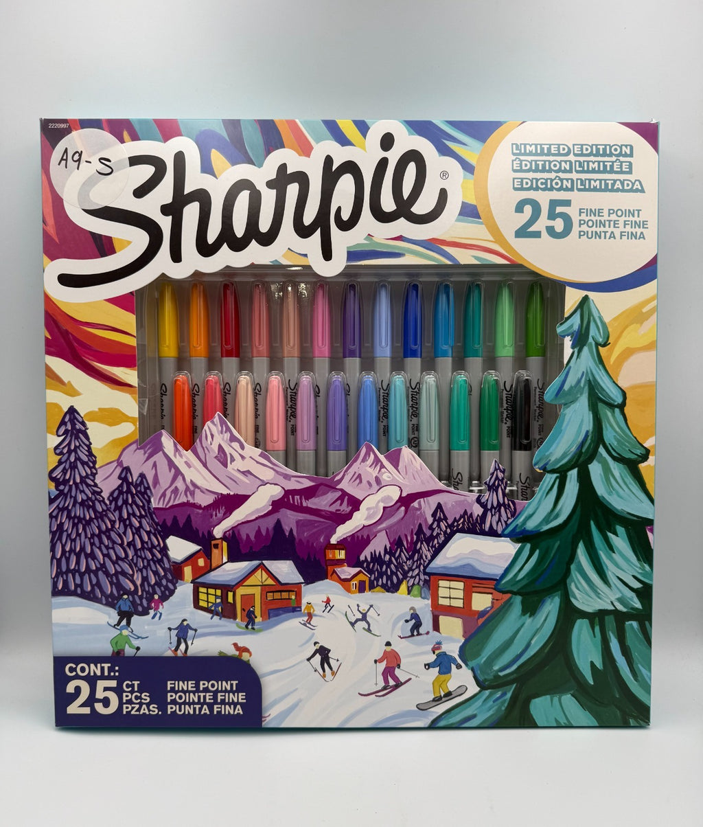 Sharpie Permanent Markers Fine Point Assorted Markers Variety Pack - 25 Count