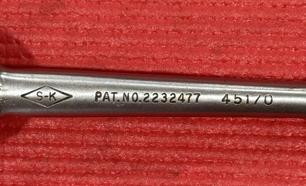 SK Tools 45170 3/8'' Drive Knurled Handle Ratchet Diamond Logo USA