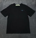 Off-White Men's Black Cotton T-Shirt Relaxed Fit Graphic Back Size Medium NEW
