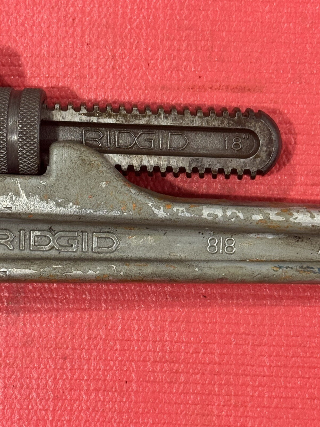 RIDGID 18" Aluminum Straight Pipe Wrench Heavy Duty 818 Made in USA